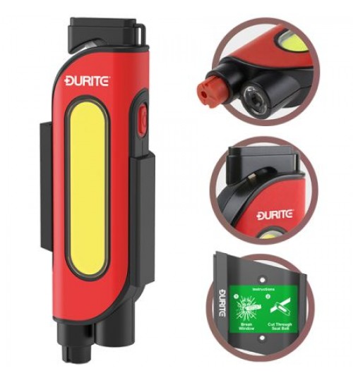 Seat Belt Cutter and Emergency Window Breaker with SOS Light and Inspection Lamp 069953